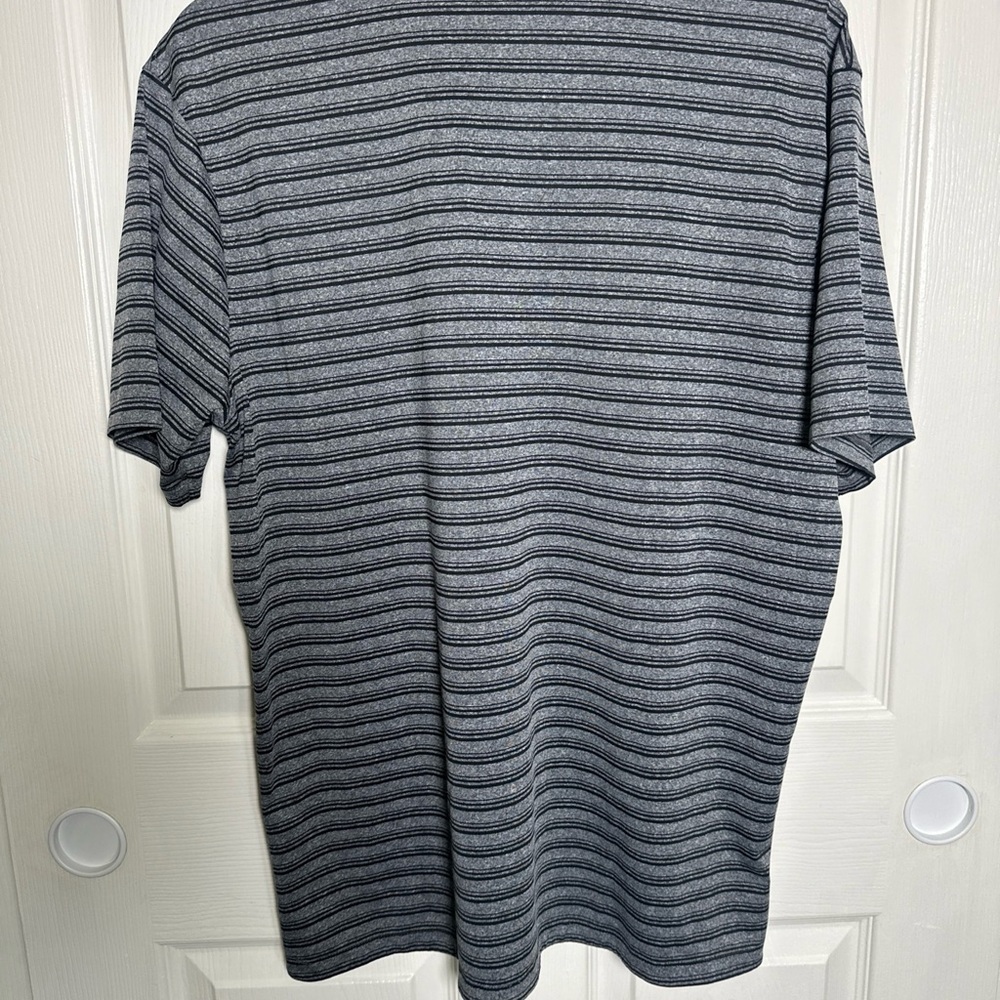 Nike Dri Fit San Francisco Giants MLB 20 at 24 Polo Shirt Mens Large Gray Stripe - Picture 3 of 8
